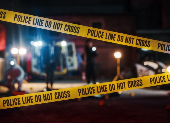 Crime,Scene,At,Night:,Crime,Scene,Investigation,Team,Working,On
